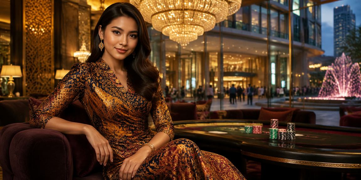 Permainan poker dengan motif batik khas Malaysia di Kuala Lumpur melalui esp8266